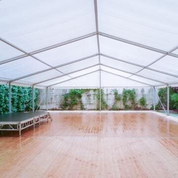 Marquee on a Tennis Court Hire Central Coast by Event Marquees | © Event Marquees