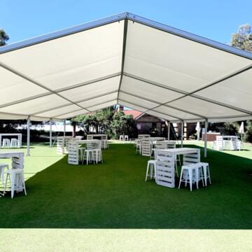 White Marquee Hire by Event Marquees | © Event Marquees
