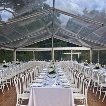 Clear marquee hire by Event Marquees | © Event Marquees